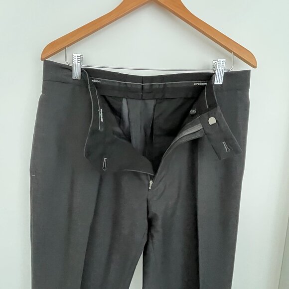 Men's Charcoal Grey Wool Suit Strellson 40 Tall - Picture 5 of 8